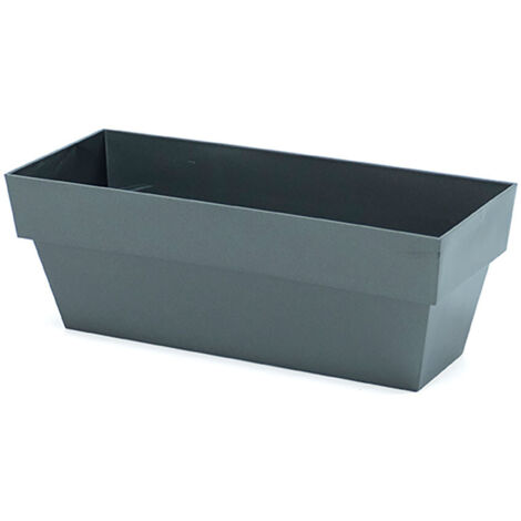 PLASTIKEN Jardinière Limitée 10x25cm Anthracite (1/2)