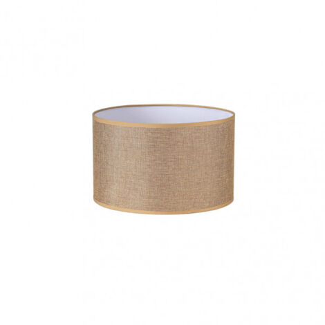 Abat-jour Cylindrique En Jute - Diamètre 60 Cm, Hauteur 30 Cm, Style Rustique Et Naturel Pour Lampe