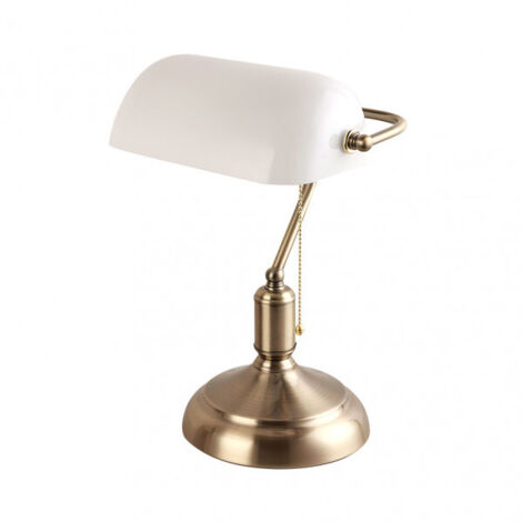 FABRILAMP 159471001 Lampe De Table Avocat 1xe27 Cuir/blanc 38x26x18 Cm (1/2)