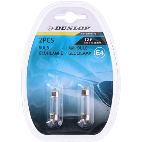 Ampoule Dunlop 12V 5W 1,1x3,6cm (1/2)