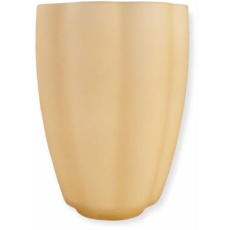 OLYMPIA abat-jour verre ivoire 12x9cm ouverture 4cm