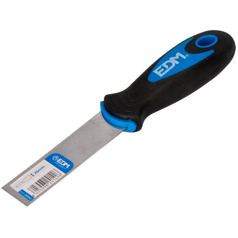 Spatule professionnelle avec manche en caoutchouc 25 mm EDM (1/3)