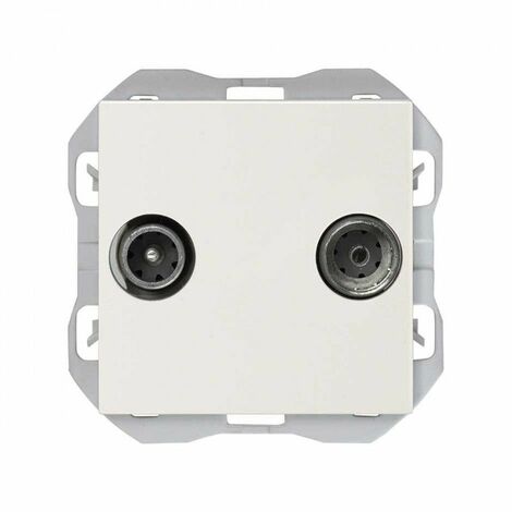 Simon 73097-60 Coperchio Bianco Per Presa R/TV + SAT - Serie 73 Loft - 3