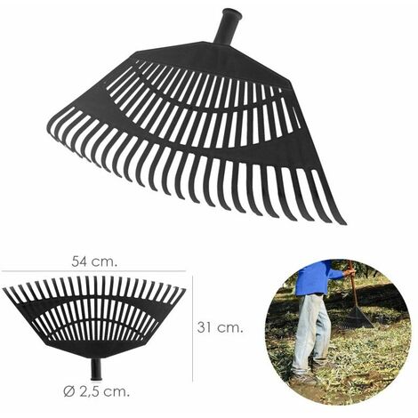 Râteau en plastique trapézoïdal 23 dents