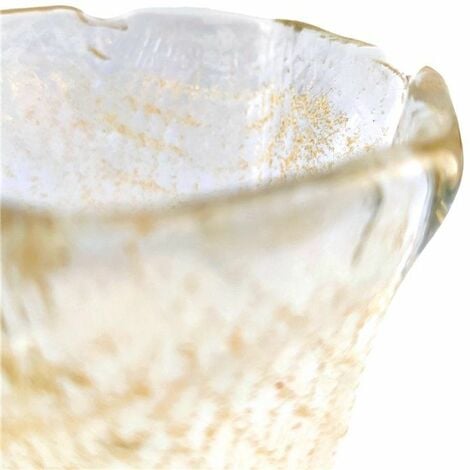 Abat-jour en verre CAMPANA 13x14cm ambre bouche de 3,5cm