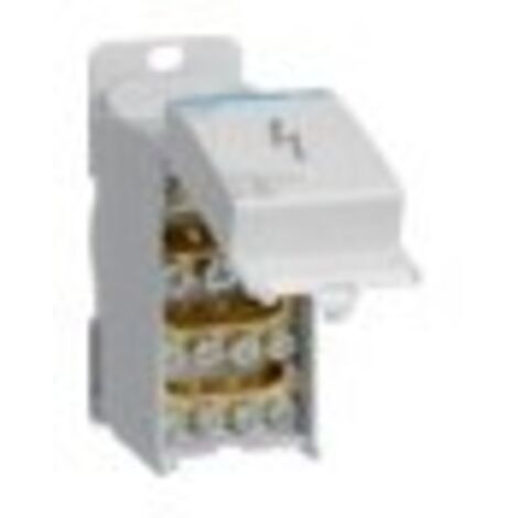 Hager – Bloc de connexion unipolaire 160A KJ02CN – Pour conducteurs 16-50 mm² – Applications industrielles et tertiaires – Installation facile (1/2)
