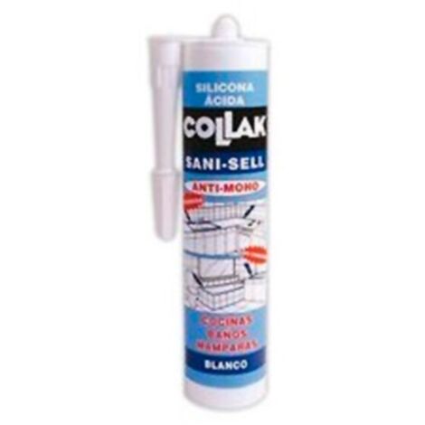 COLLAK 40802  Silicone acide SANI-SELL blanc 280ml (1/2)