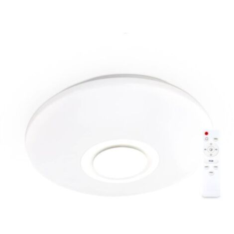 Plafonnier intelligent Paris avec haut-parleur 24W RGB 3000-6500K dimmable GSC 203620001 (1/4)