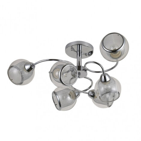 FAB 153256020  Lampe Stanley 6xe27 Chrome 26x68x68 Cm (1/2)