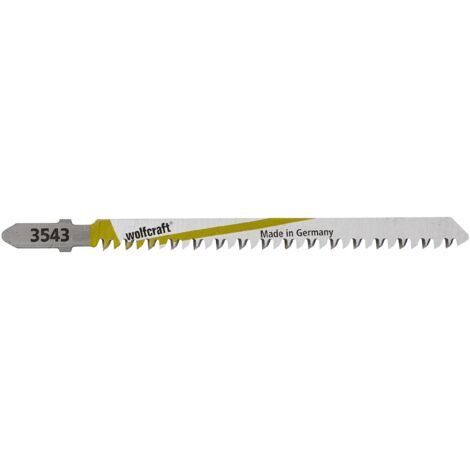 wolfcraft Lames de scie sauteuse HSS, empreinte en T, tôle, métal non