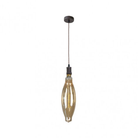 Suspension Lilia 1xe27 Marron/ambre Ampoule incluse 8w 3000k 640lm Regx12x12 Cm (1/3)