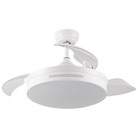 Ventilateur dc 72w micenas white 3 pales transp. 108d 6 speed 7200lm 3 colours w/remote, reg.intensity, memory and timer.25 (1/4)