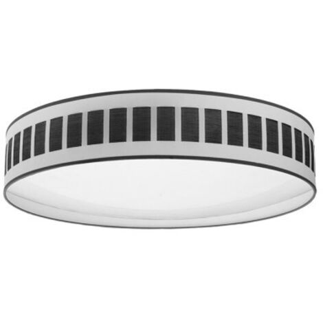 Plafonnier 96w Ivanna Blanc-Bois noir 7488lm 3000k,4000k,6500k 14x60x60 Cm (1/2)