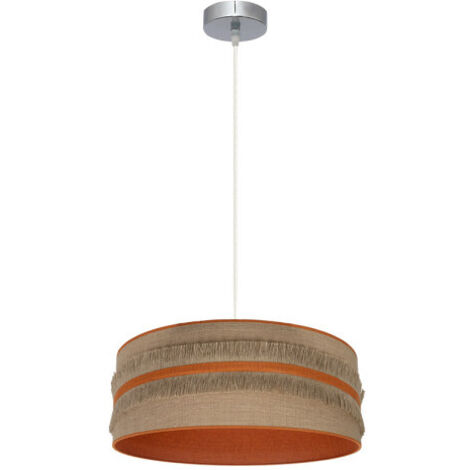 Suspension Natalia 1xe27 Nickel/sac-orange Regx40x40 Cm (1/2)