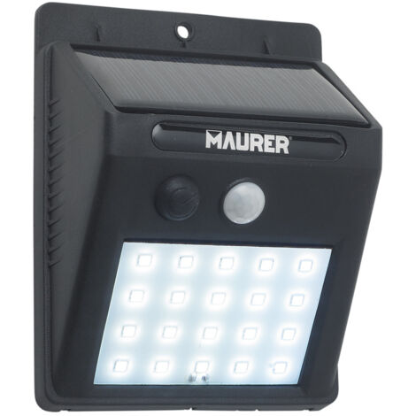 Applique Murale LED Solaire 200 Lumens, IP65 Avec Détecteur de Mouvement et Crépuscule (1/4)