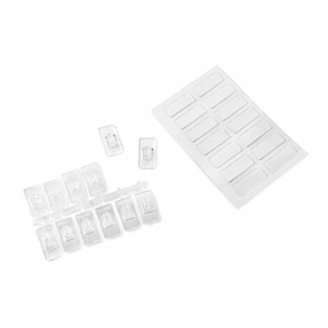 Mini crochets de suspension adhésifs INOFIX 3733-8-001 (Blister 12 unités) (1/5)