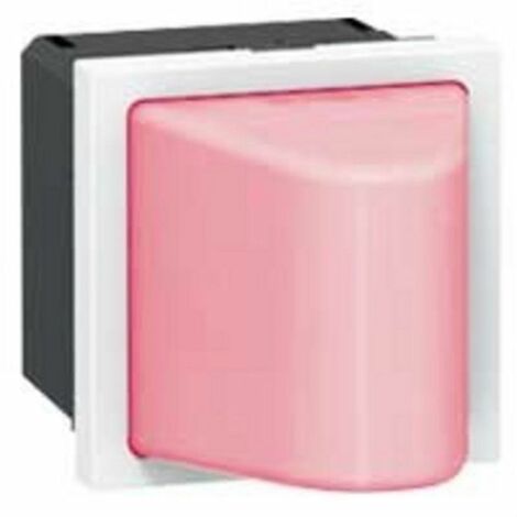 Legrand 078570 osaic Hublot, 2 odules, 230V, 0.2W ou 1W, Rouge &ap; 090591 Cadre osaic, 2