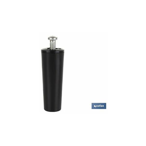 Bouchon aveugle 60 mm noir avec vis M-6