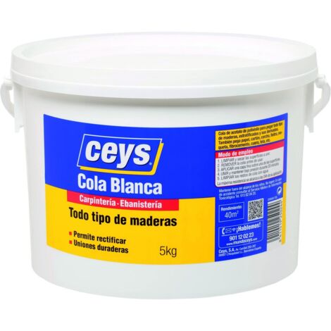 CEYS Colle Blanche Professionnelle pour Bois Format Industriel 5kg 501705 (1/5)