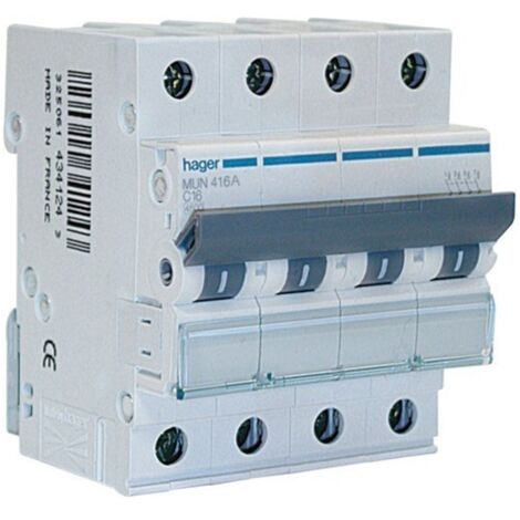 Disjoncteur Hager 3ka Courbe C Phase Neutre Hager à Vis Disjoncteur Hager 3ka Courbe C Phase Neutre Hager à Vis