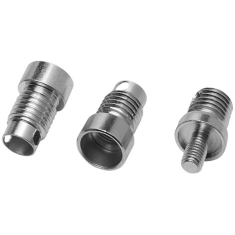 Papillon – Kit de 3 adaptateurs universels pour tête de débroussailleuse – Filets M8x1,25 SxM / M8x1,25 SxF / M12x1,25 SxF – Métal durable