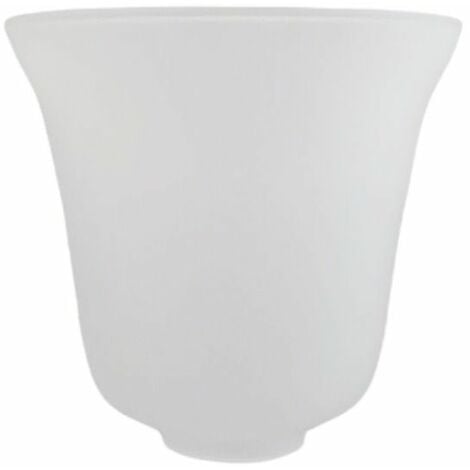 Abat-jour en verre ARIEL 14x15cm mat ouverture 4.5cm