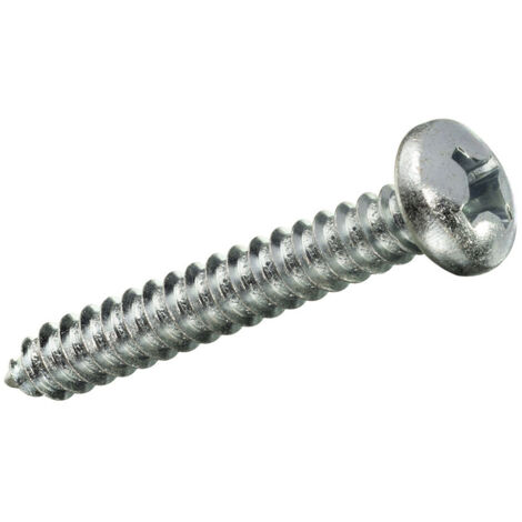 Boîte de 35 unités de vis autotaraudeuses à tête ronde en zinc 2,9x9,5mm Fadix (1/3)