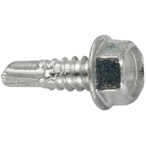 Boite de 6 unités de vis à tôle autoperceuse à tête hexagonale 5,4x32mm Fadix (1/3)