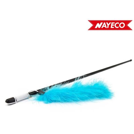 Jouet pour Chat Bâton avec Plume Colorée 48cm Nayeco Couleurs/Modèles Assortis