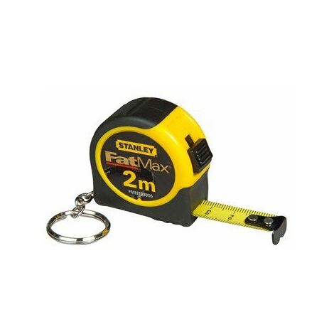 Stanley – Mètre déroulant 2 m x 13 mm – Crochet Tru-Zero pour mesures précises – Système Slide Lock pour maintien – Boîtier ABS résistant - FMHT1-33856