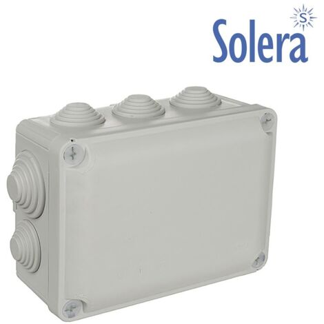 Boîtier de connexion étanche rectangulaire « Ybox » à 10 cônes IP55/IK08 153x110x65mm/160x120x75mm marque N (Aenor) avec couverc
