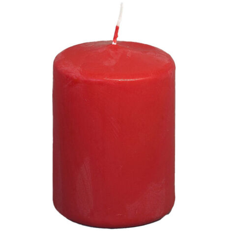 Bougie pour centres de table couleur rouge 7,5 cm lumières magiques (1/2)