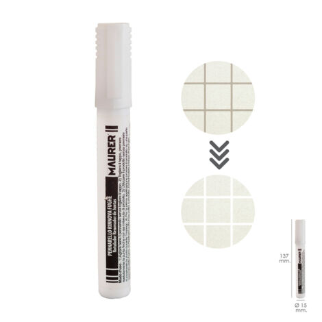 Marqueur/Marqueur Bleach Pour Joints Couleur Blanc (1/2)