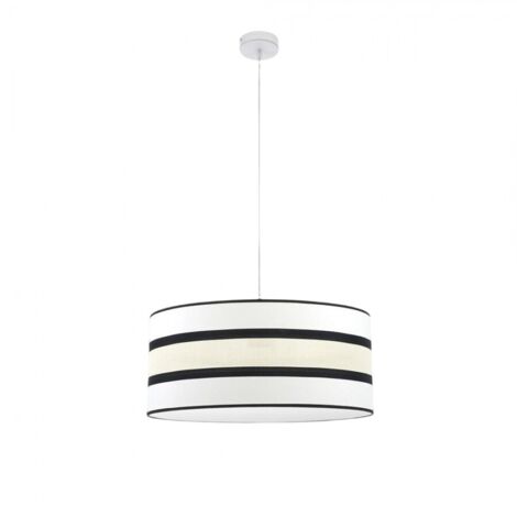 FABRILAMP Suspension bicolore Karla 2-lumière blanc/beige dimmable (1/2)