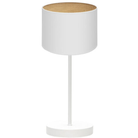 Lampe à poser Tania 1xe14 Blanc/blanc-bois clair 42x17x17 Cm (1/2)