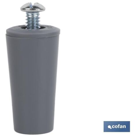 Bouchon aveugle 40 mm gris avec vis M-6