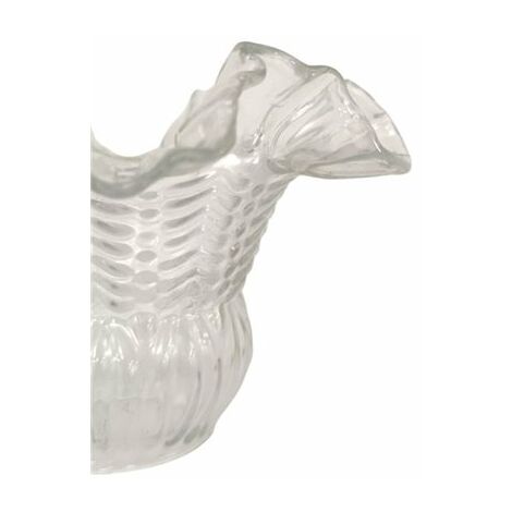 Abat-jour en verre transparent ARUM 11x16cm ouverture 5cm