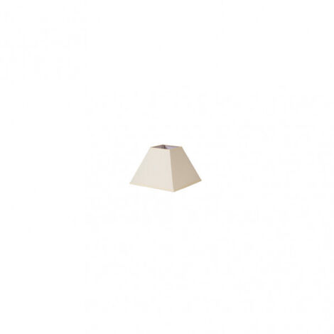 Abat-jour pyramide mezzo clamp beige 12dx7dx10h popeline tissée