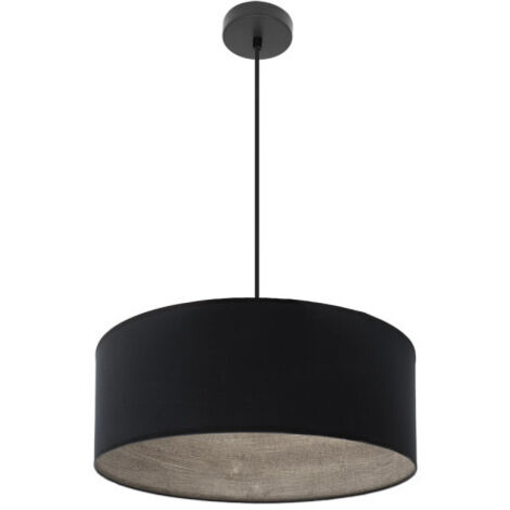 Suspension Tania 1xe27 Noir/noir-gris bois Regx50x50 Cm (1/2)