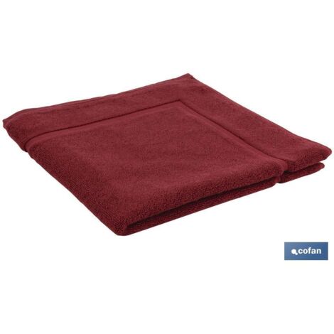 Tapis de Salle de Bain Bordeaux Gr1000 Modèle Paris 60x60cm (1/2)