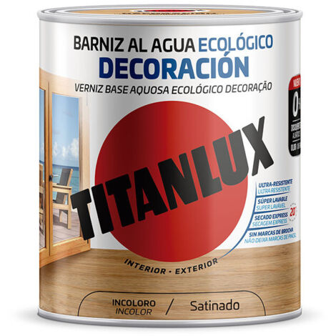 Vernis Ecologique à Base d'Eau Décoration Satiné InColoro 0,750L Titanlux M21100034 (1/2)