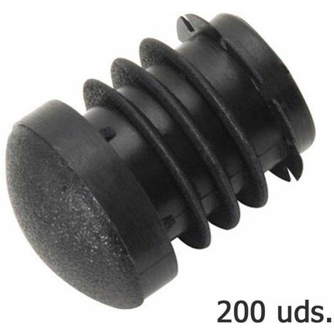 Embout Intérieur Rond Plastique Noir Pour Tube Extérieur Ø 20 mm. Sac 200 Unités (1/2)