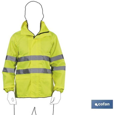 Veste de Pluie Haute Visibilité Jaune Modèle Pollux Taille Xxxl (1/5)