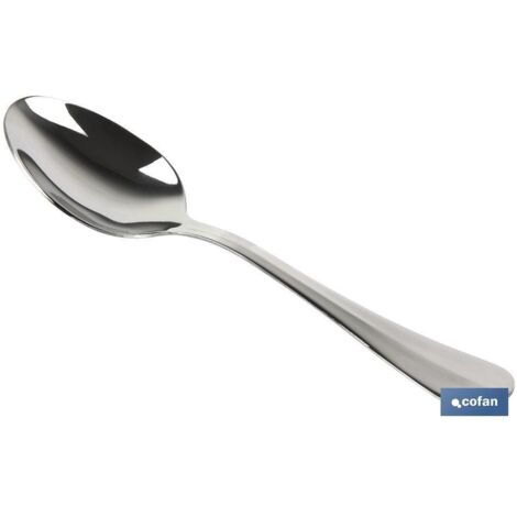 Bl 2 unités INOX Cuillère à Dessert C-18/0 Modèle Bologne 2 mm (1/2)