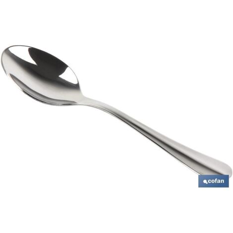 Boîte de 12 unités Cuillère à café en acier inoxydable C-18/0 Modèle Bologne 2 mm (1/2)
