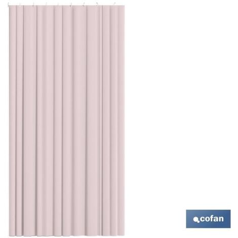 Rideau de douche en polyester rose Lisbonne 220x200