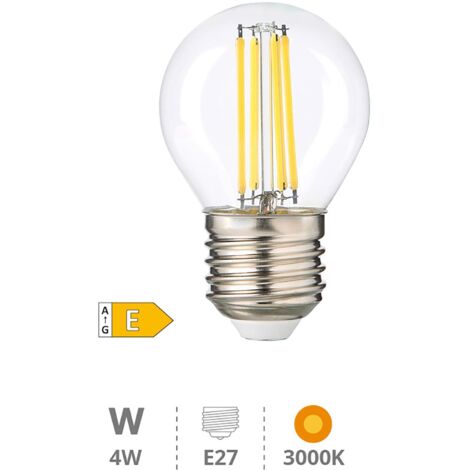 Ampoules LED E14 4W - Forme Bille - 250 Lumens - Blanc Chaud/froid/naturel - Lot De 5 Ou 10 - Marque Horoz