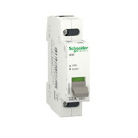 Interrupteur sectionneur ISW 32A 250V AC 1P avec montage sur rail DIN et indice de protection IP4