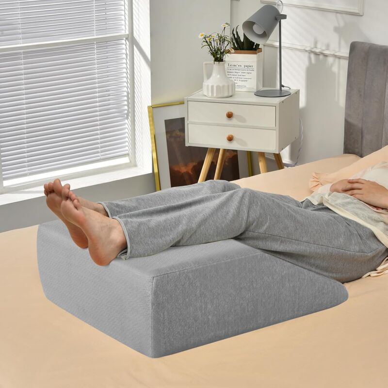 Cube Gonflable Pour Surélévation Des Jambes - 3 Hauteurs, Pompe Incluse, Soulagement Dos/jambes