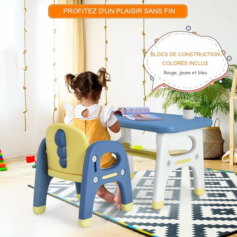 Chaise Ergonomique Enfant 1-5 Ans Table Et Chaise Enfant Dinosaure - Avec étagère Rangement, 3 Blocs, HDPE Sécurisé 1-5 Ans Mobilier Maternelle Chaise Ergonomique Enfant 1-5 Ans Table Et Chaise Enfant Dinosaure - Avec étagère Rangement, 3 Blocs, HDPE Sécurisé 1-5 Ans Mobilier Maternelle